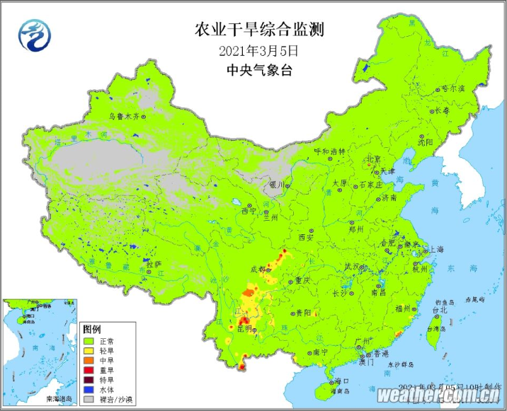四川盆地二月平均气温创新高，三月天气怎样？(图2)