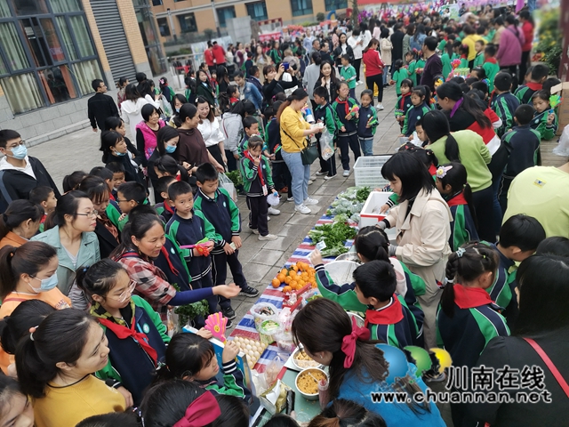 泸县：师生种出有机菜 义卖捐赠一份爱(图1)