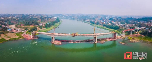 合龙了！自贡新增一座跨江大桥(图3)