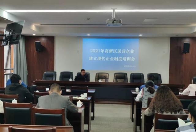 泸州高新区行政审批局组织召开建立现代企业制度培训会(图1)