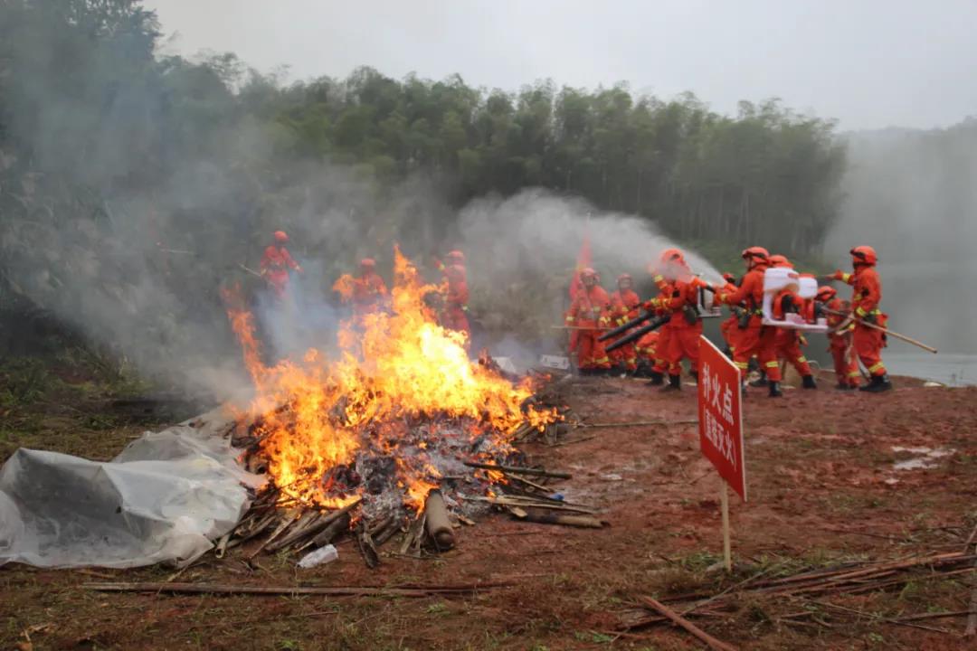 泸州市开展国有林场半专业扑火队伍森林火灾应急演练(图5)