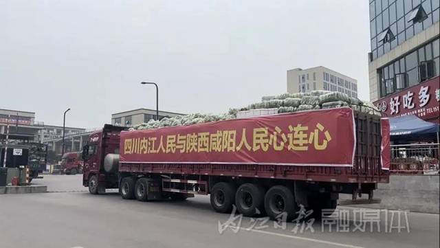 驰援陕西咸阳！百吨抗疫物资从内江出发！(图1)