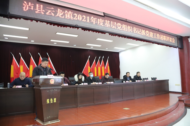 泸县云龙镇召开2021年度基层党组织书记抓党建工作述职评议会(图2)