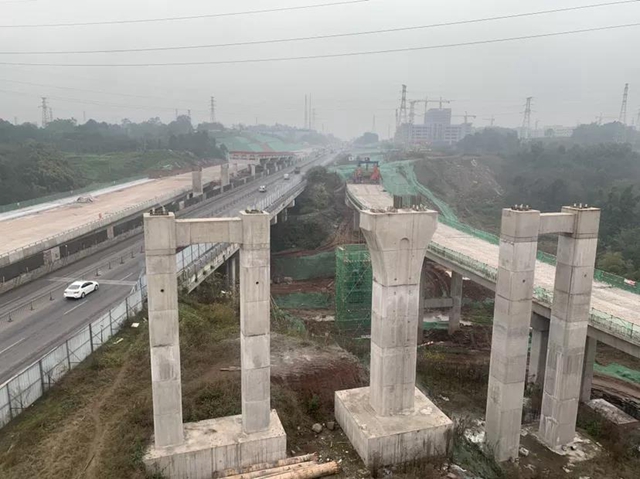 泸州城市扩容 最大立交今年底完成主体建设(图1)