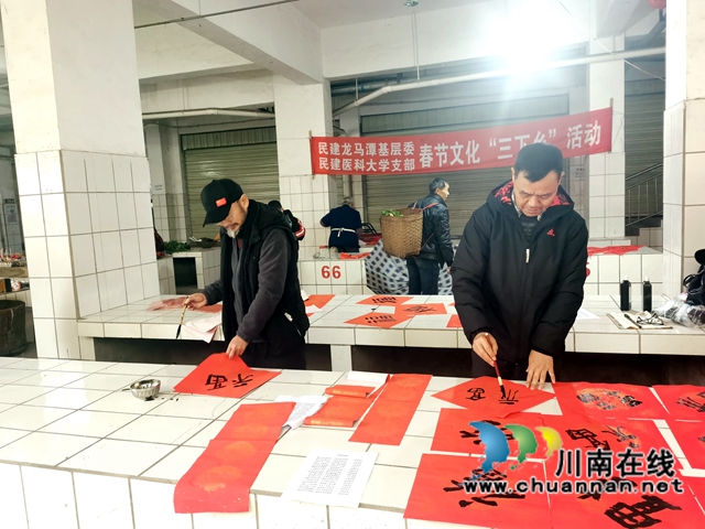 民建龙马潭区基层委、西南医科大学支部联合开展春节“三下乡”活动(图1)