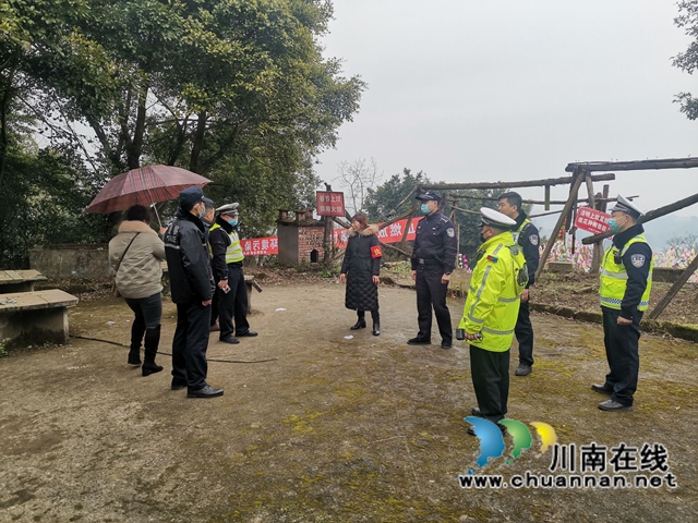 泸县云龙镇：倡导春节文明祭祀，筑牢森林防火灭墙(图1)