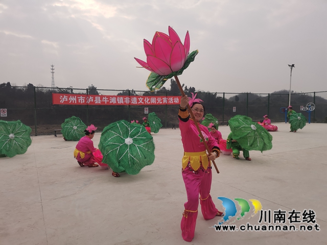 泸县牛滩镇：荷花龙舞闹元宵(图5)