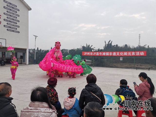 泸县牛滩镇：荷花龙舞闹元宵(图4)