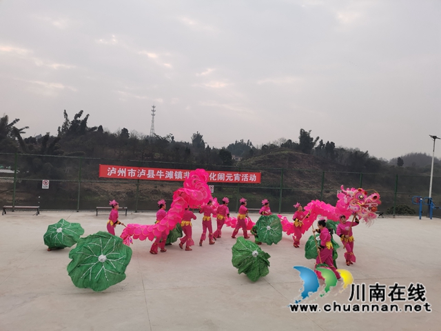 泸县牛滩镇：荷花龙舞闹元宵(图3)