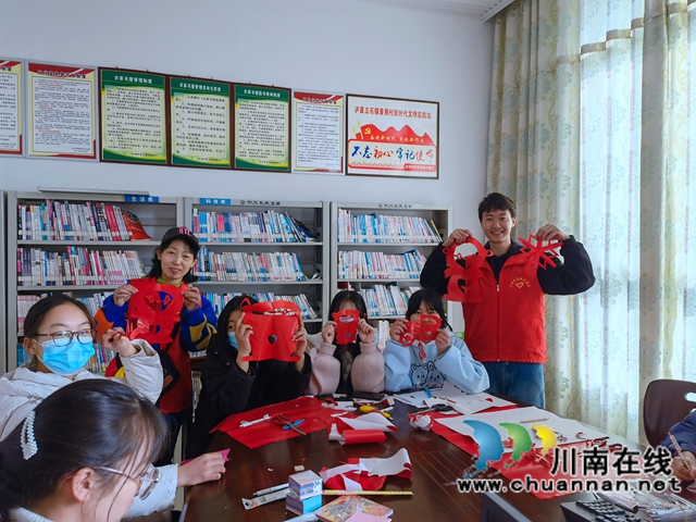 泸县立石镇开展“关爱儿童·欢度元宵”志愿服务活动(图1)