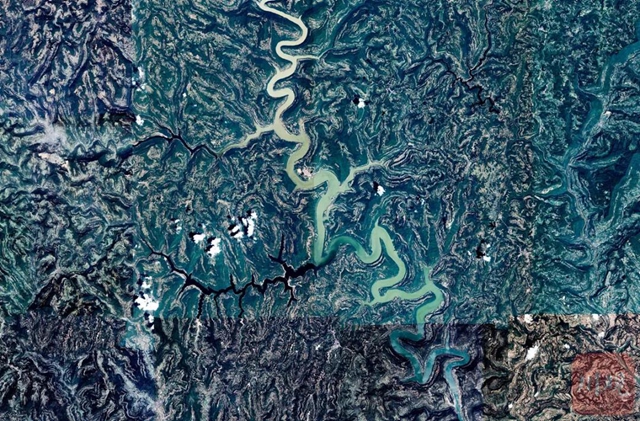 60万米高空瞰长江流域大美江河(图6) 60万米高空瞰长江流域大美江河(图6)