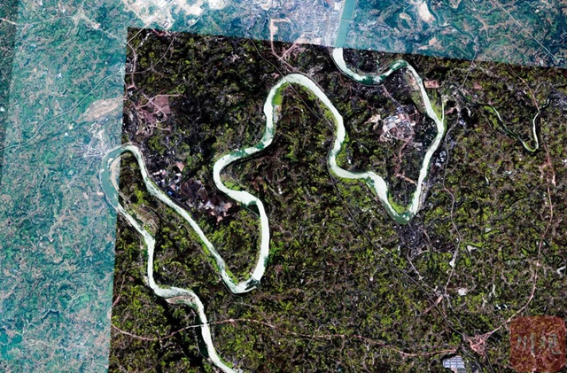 60万米高空瞰长江流域大美江河(图7) 60万米高空瞰长江流域大美江河(图7)