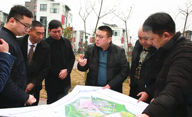谭荣兵带队调研云溪温泉项目招商引资工作