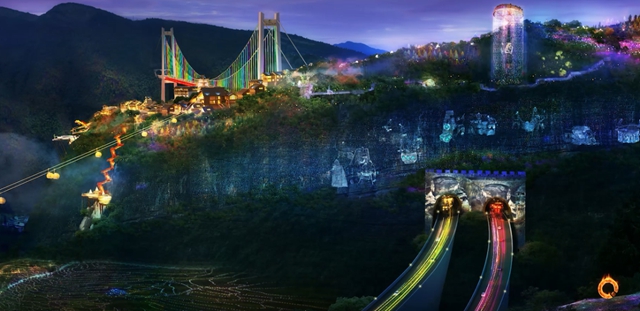 悬空长廊、蹦极跳台……连接川黔，古蔺这座桥上将建一处4A景区(图7)