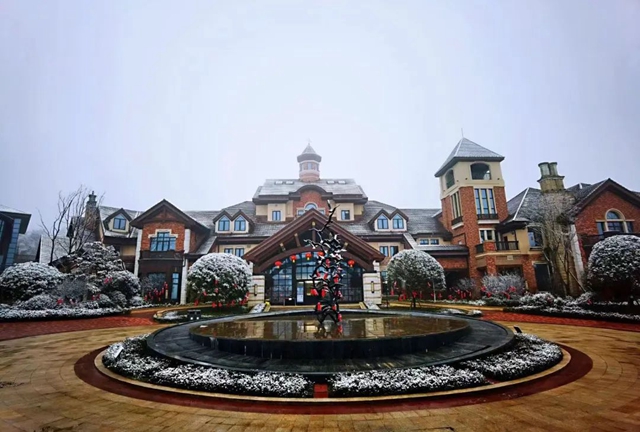 雪落春风，合江的春雪别样美丽……(图1)