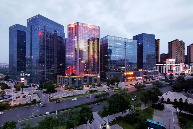 做强金融集聚效应 助力“一体”提质发展 | 泸州市委书记杨林兴调研泸州金融商业中心(图6)