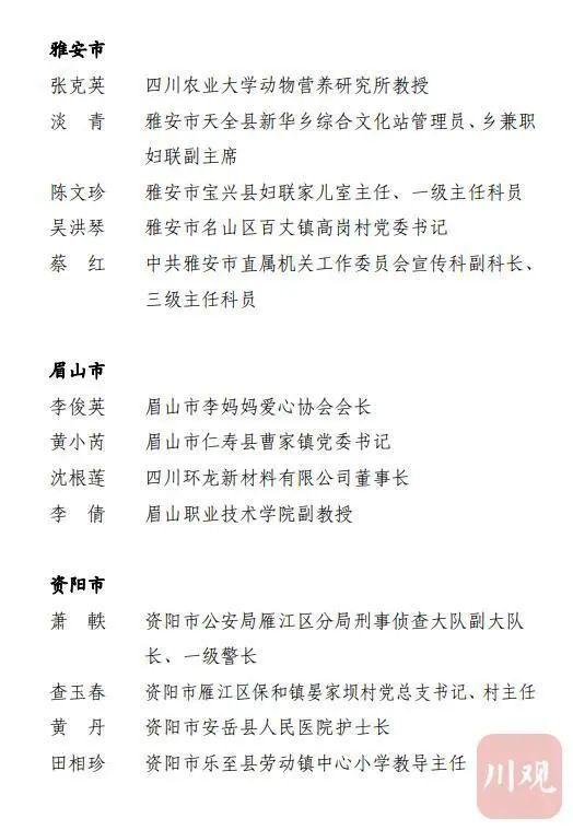 四川三八红旗手(集体)名单公布,泸州她们上榜!(图8) 四川三八红旗手(集体)名单公布,泸州她们上榜!(图8)