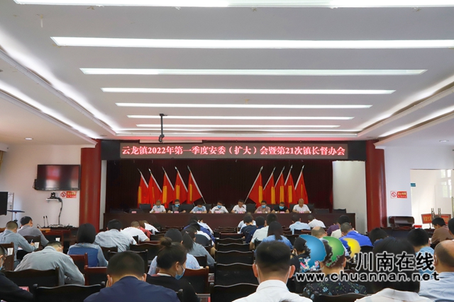 泸县云龙镇召开第一季度安委会暨第21次镇长督办会(图1)