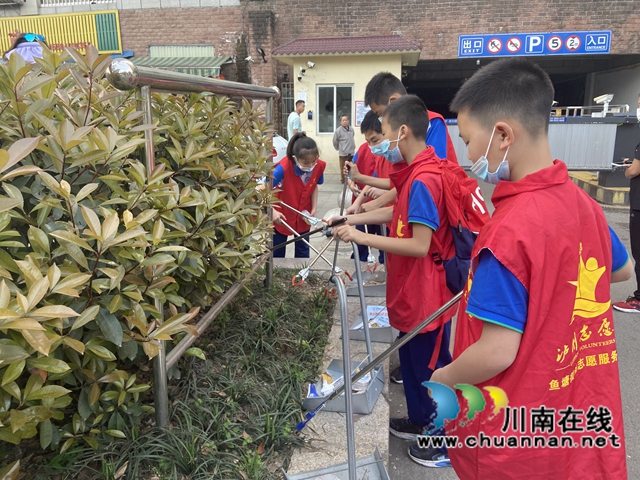 龙马潭区鱼塘街道云华山社区：“大手牵小手，文明一起走”(图2)