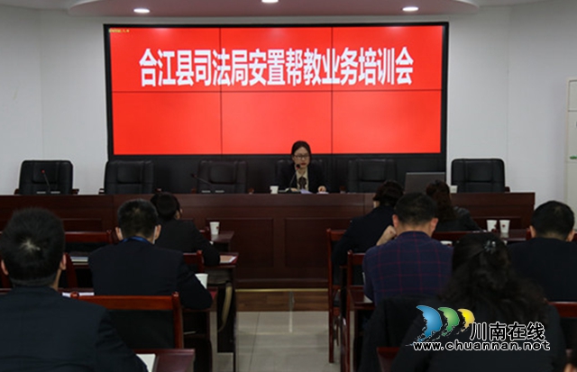 合江县司法局召开安置帮教工作业务培训会(图1)