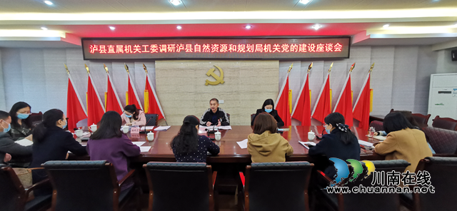 泸县直属机关工委到泸县自然资源和规划局调研指导机关党建工作(图1) 泸县直属机关工委到泸县自然资源和规划局调研指导机关党建工作(图1)