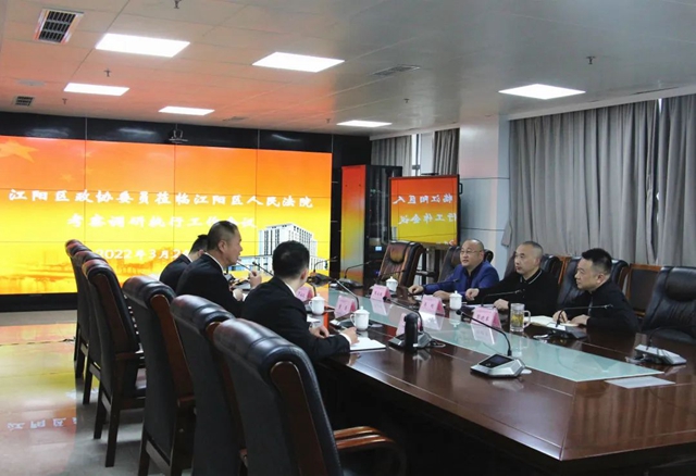 江阳区政协委员考察调研江阳区法院执行工作(图1)