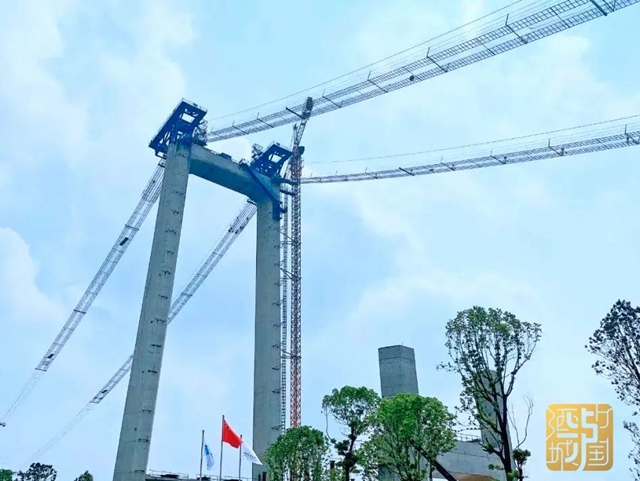 泸州长江二桥架起“天梯”，东连接线预计今年上半年通车(图3)