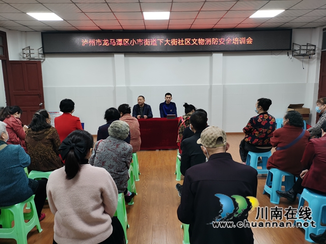 龙马潭区小市街道下大街社区：开展文物消防安全培训，做好文物消防安全工作(图1)