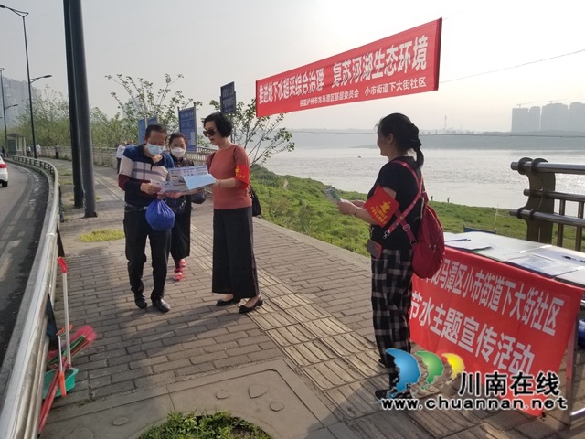 龙马潭区小市街道下大街社区开展“守护山川河流 共建美丽家园”志愿服务活动(图3)