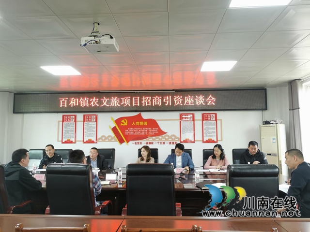 泸县百和镇召开农文旅项目招商引资座谈会(图4)