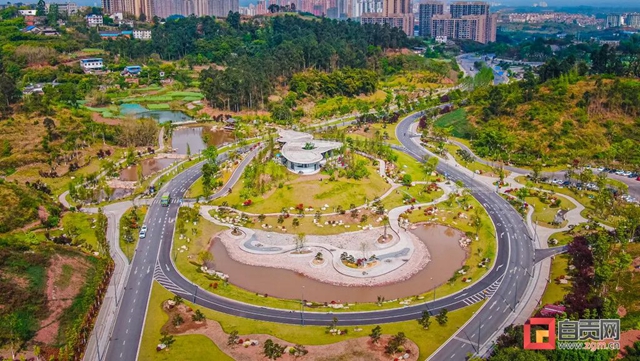 俯视宛如眼球!自贡这个绿地公园苍翠欲滴(图3) 俯视宛如眼球!自贡这个绿地公园苍翠欲滴(图3)