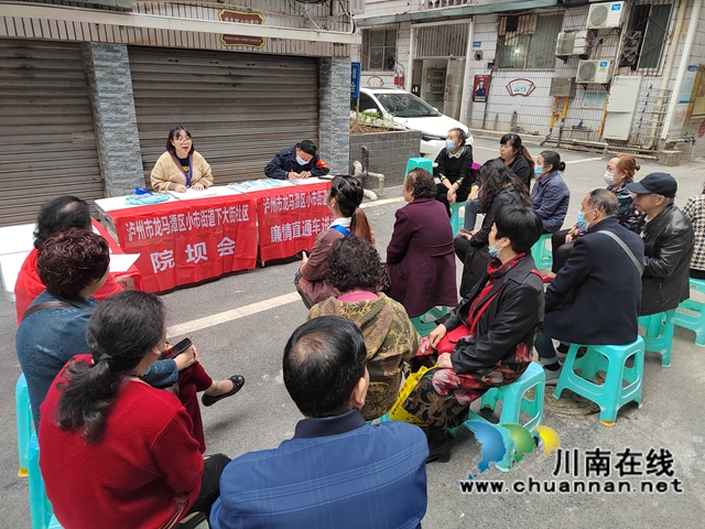 龙马潭区小市街道下大街社区：“廉情坝坝会”唱响基层党风廉政建设“好声音”(图1)