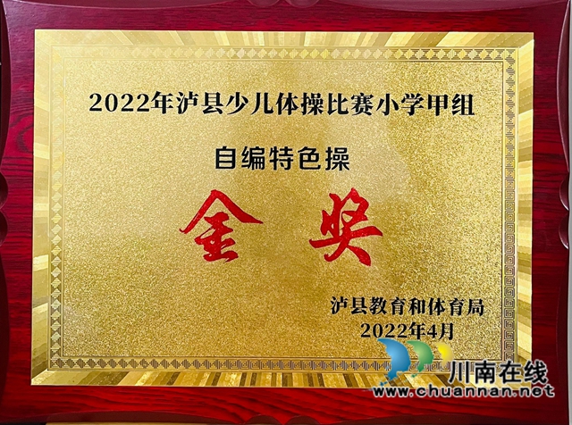泸县得胜小学少儿体操队参加泸县少儿体操比赛喜获金奖(图2)