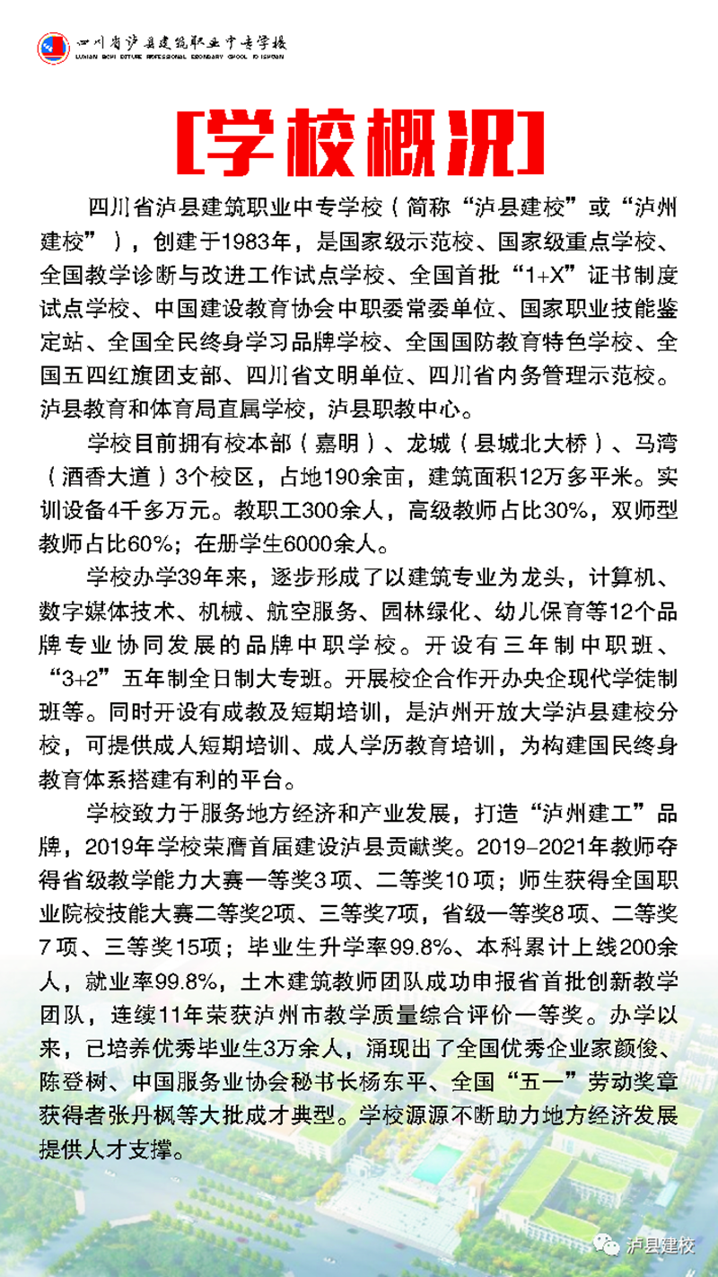 【招生】泸县建校2022年招生简章（学校代码54024）(图3)