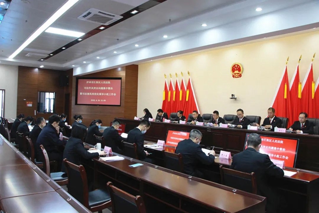 江阳法院召开“专项活动”领导小组工作会(图1)