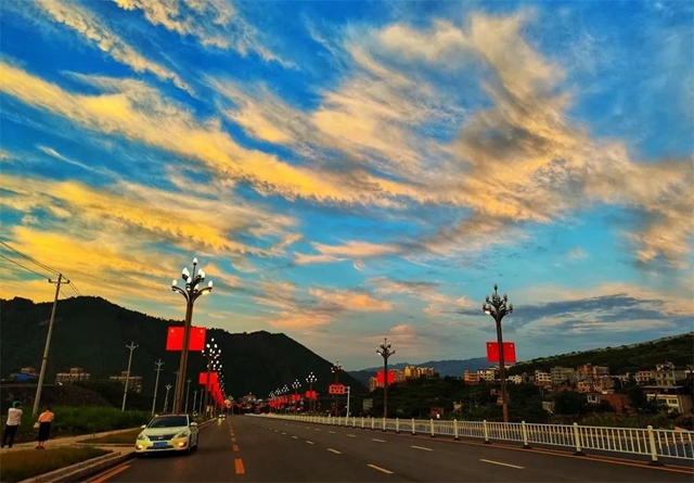 好景分享|古蔺:晚霞+“七彩祥云”(图8) 8.jpg