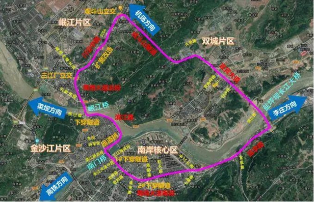 宜宾城市内环线要开工啦！6条道路、3座大桥、1座隧道