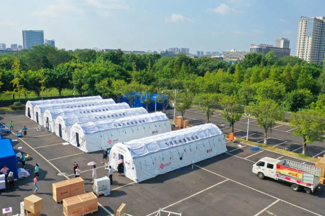 日检测50-100万人！西南医大附院搭建完成省级气膜核酸检测实验室