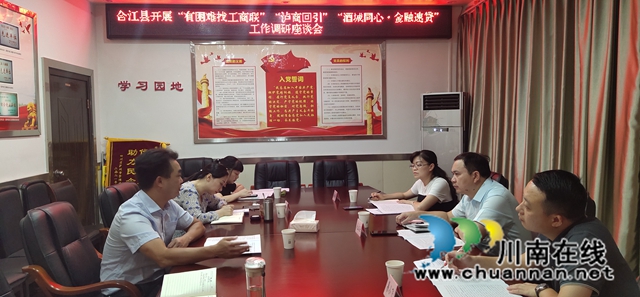 泸州市委统战部、市工商联来合江调研民营经济统战工作(图1) 调研座谈会.jpg