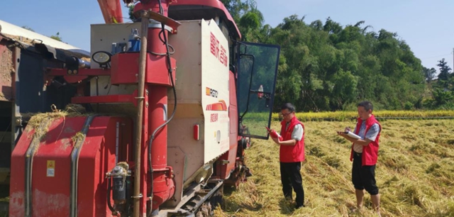 泸州市农业农村局开展水稻机收损失监测调查工作(图3) 3.jpg
