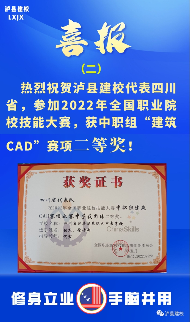 【国赛喜报】泸县建校获两项全国二等奖!(图2) 2.jpg