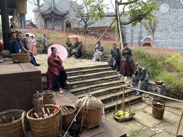 古装玄幻电影《青尘诀》在宜宾李庄古镇景区取景拍摄(图2) 2-1.jpg