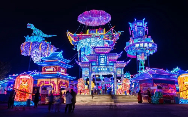 第29届自贡国际恐龙灯会开幕!(图15) 15.jpg