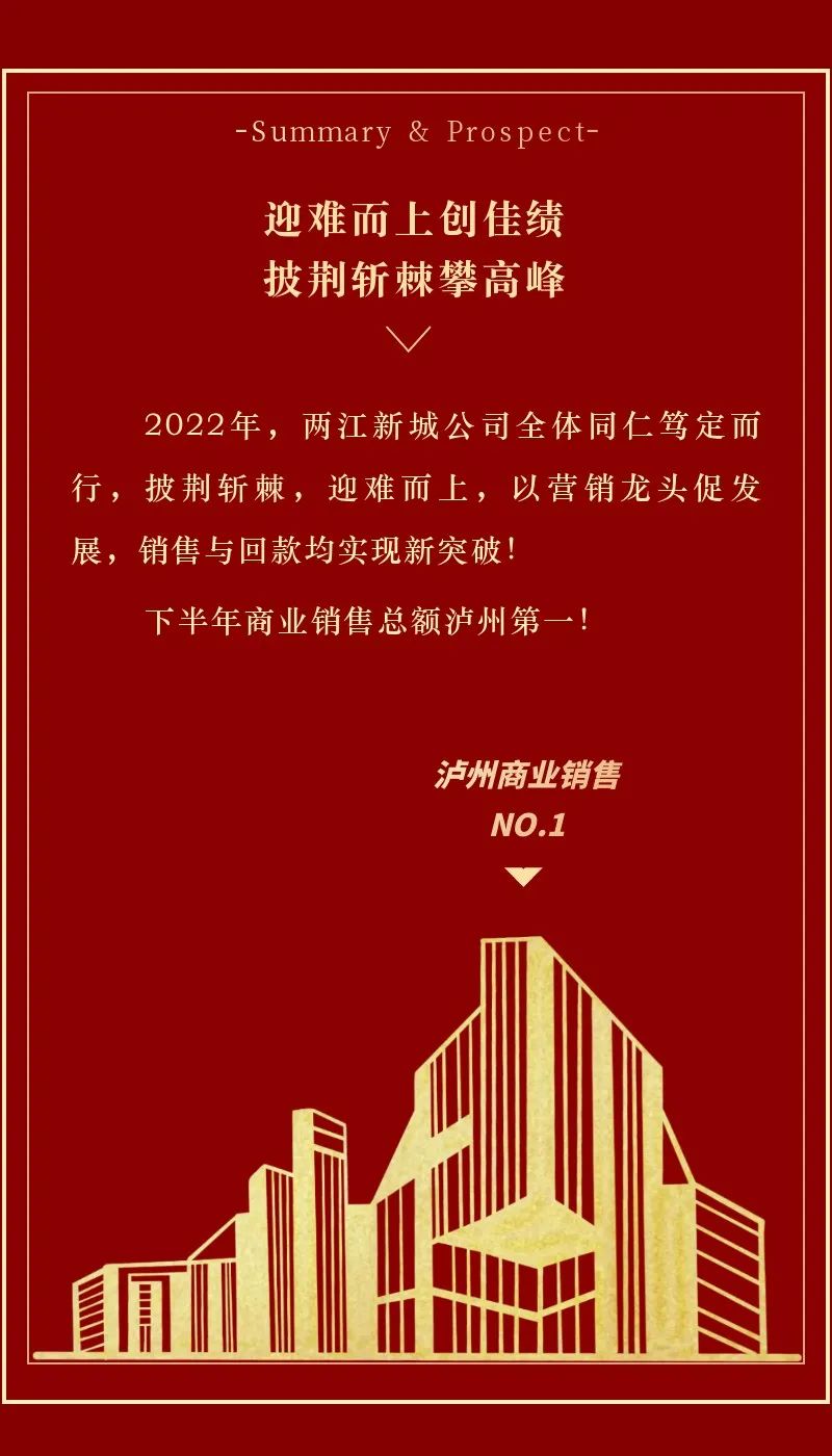 蔚然夺目，泸州两江新城公司新年成绩单