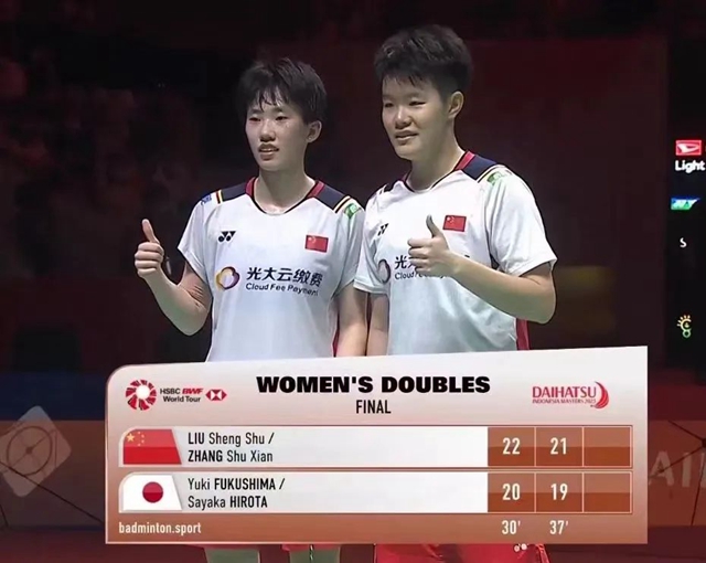 四川泸州运动员张殊贤印尼羽毛球大师赛夺冠