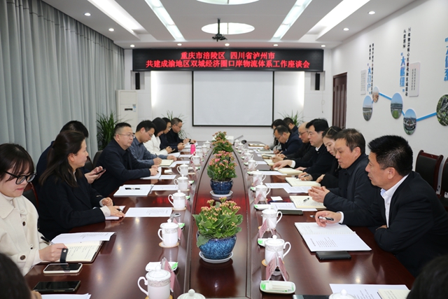 重庆市涪陵区来泸对接携手推进成渝地区双城经济圈口岸物流体系建设工作(图2) 2.jpg
