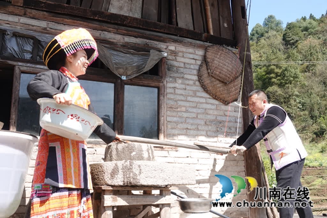 古蔺:苗家石磨菜豆花,磨出春日好时光(图3) 3.jpg