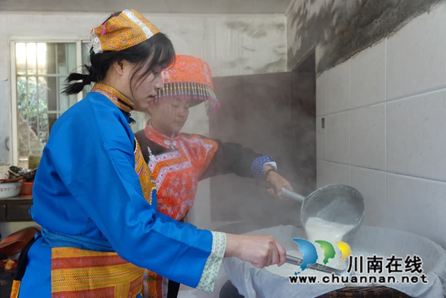 古蔺:苗家石磨菜豆花,磨出春日好时光(图6) 6.jpg
