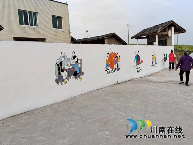 泸县立石镇开展乡村振兴主题墙体画活动(图2) 8e6fcc1c1ea4bf1922bba6eece68019.jpg
