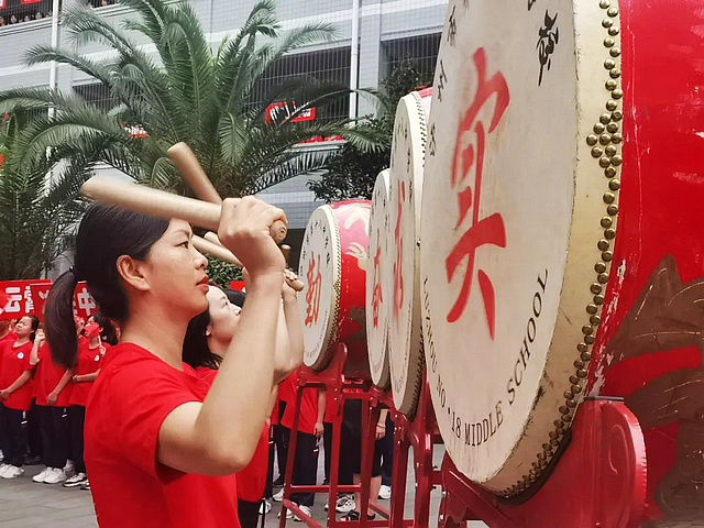 大展宏“兔” 中考必胜|泸州十八中初2023届中考喊楼壮行仪式(图4) nEO_IMG_4.jpg